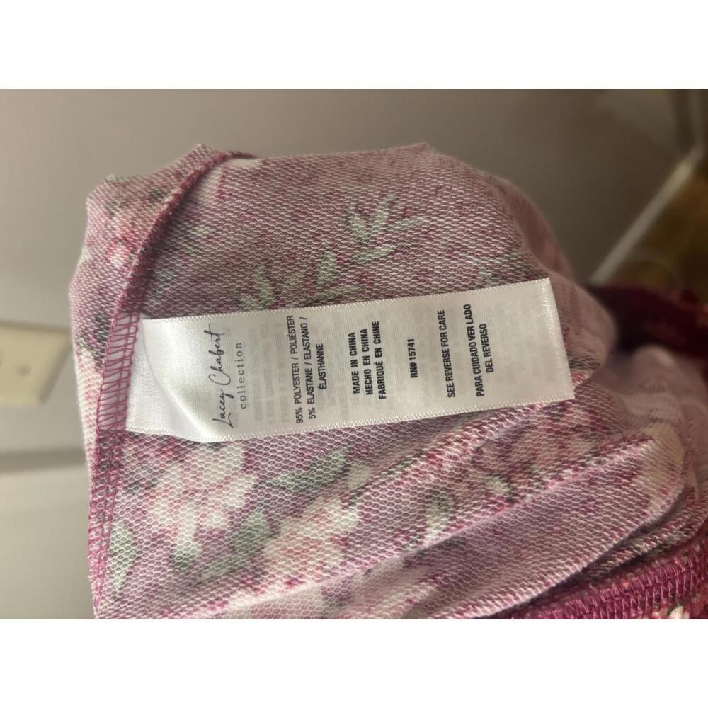 Lacey Chabert Floral Print Lounge Pants with Drawstring - Picture 5 of 6